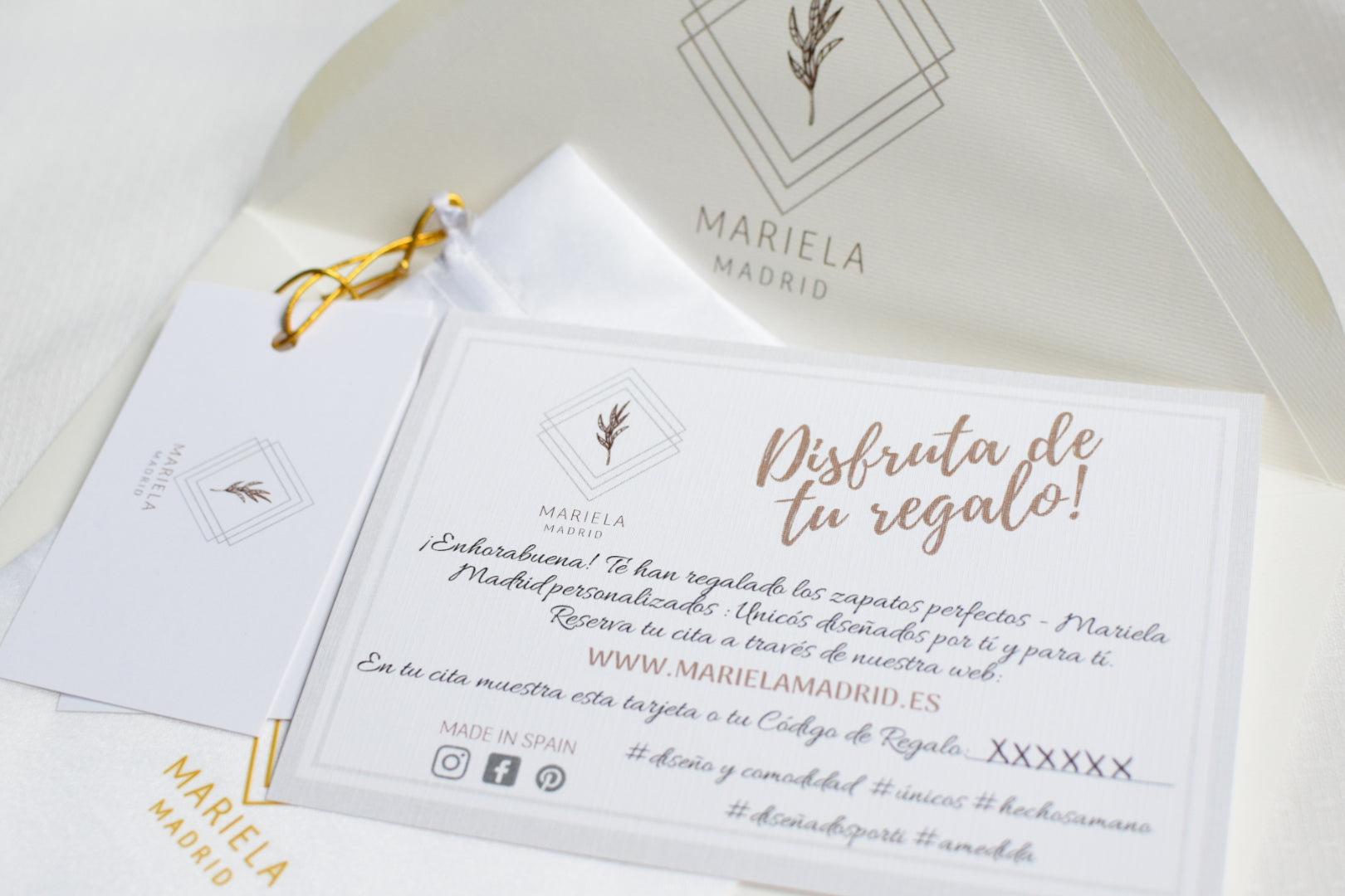 Tarjeta de regalo Mariela Madrid personalizados