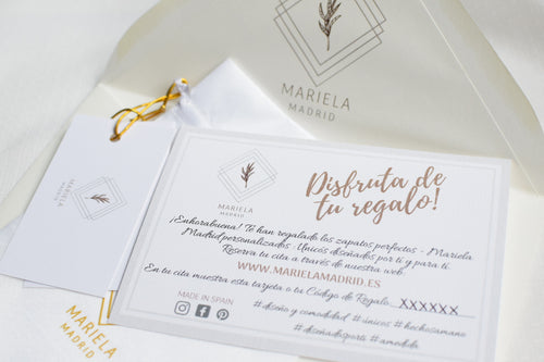 Tarjeta de regalo Mariela Madrid personalizados