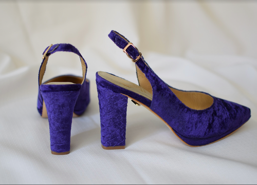 JAEN - TERCIOPELO VIOLETA CON TEXTURA