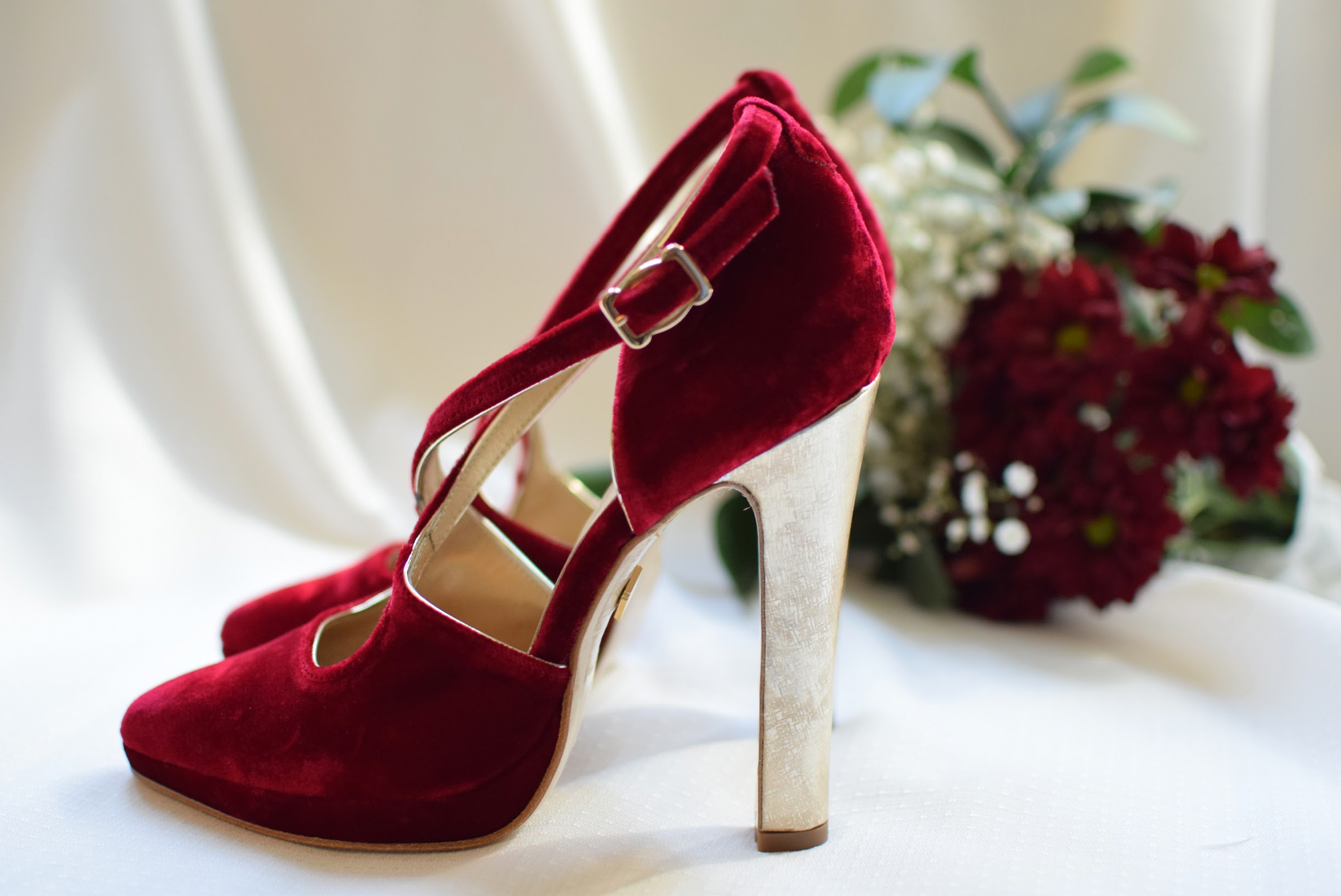 JEREZ TERCIOPELO BURDEOS 12cm – MARIELA MADRID Comprar Zapatos