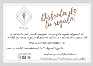Tarjeta de regalo Mariela Madrid de Colección